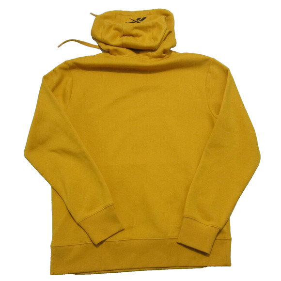 Reebok Hoodie Adult Size M Golden Yellow Black Logo Long Sleeve Cotton Blend - Picture 2 of 12